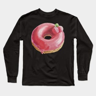 Cherry Donut Painting (no background) Long Sleeve T-Shirt